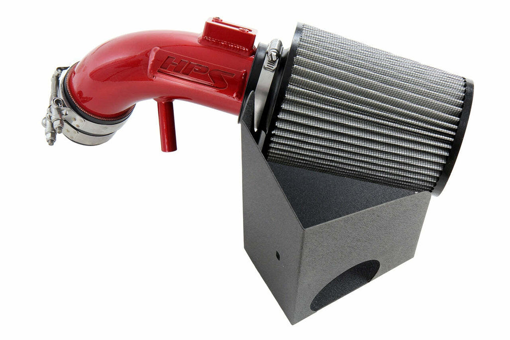 HPS 827-694R Performance Air Intake Aluminum Red Cone