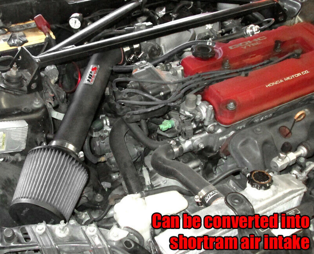 HPS 837-110R Red Cold Air Intake for 92-95 Honda Civic SOHC DOHC D B Series