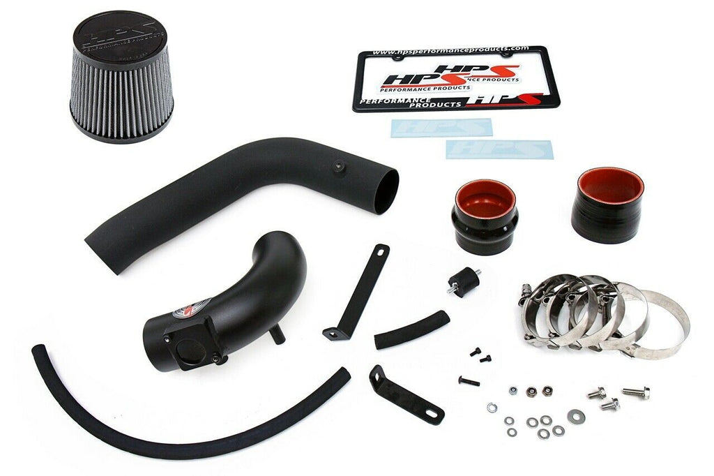 HPS 837-165WB Black Cold Air Intake Kit (Converts to Shortram) Cool Long Ram CAI