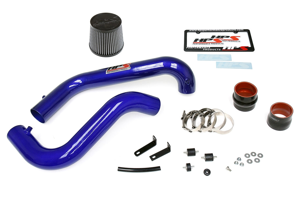 HPS 837-408BL Blue Cold Air Intake EK (Converts to Shortram) Cool Long Ram CAI