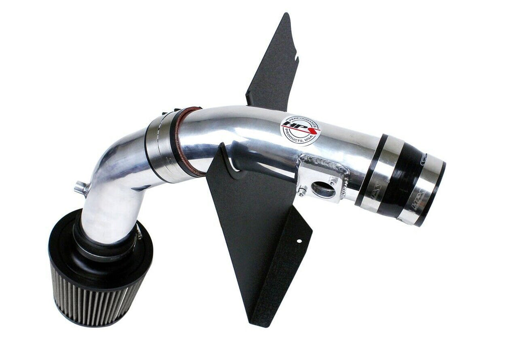 HPS 837-566P Polish Cold Air Intake Kit for 08-14 Subaru WRX 2.5L Turbo