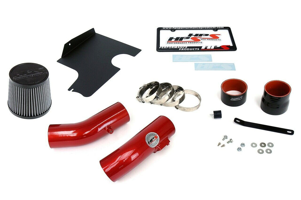 HPS 837-566R Red Cold Air Intake Kit for 08-14 Subaru WRX 2.5L Turbo