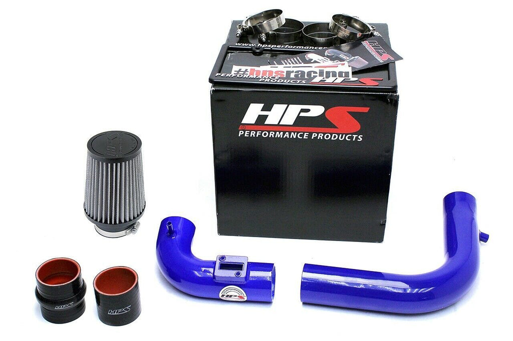 HPS 837-568BL Blue Cold Air Intake Kit (Converts to Shortram) Cool Long Ram CAI