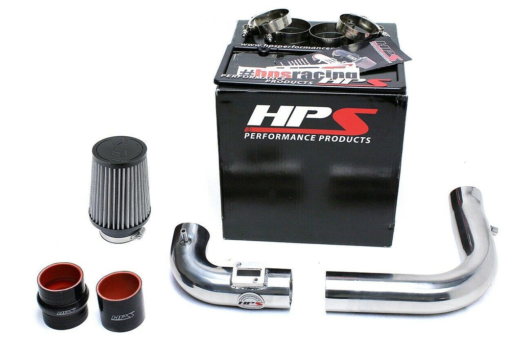 HPS 837-568P Polish Cold Air Intake Kit (Converts to Shortram) Cool Long Ram CAI