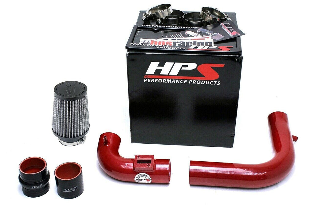 HPS 837-568R Red Cold Air Intake Kit (Converts to Shortram) Cool Long Ram CAI