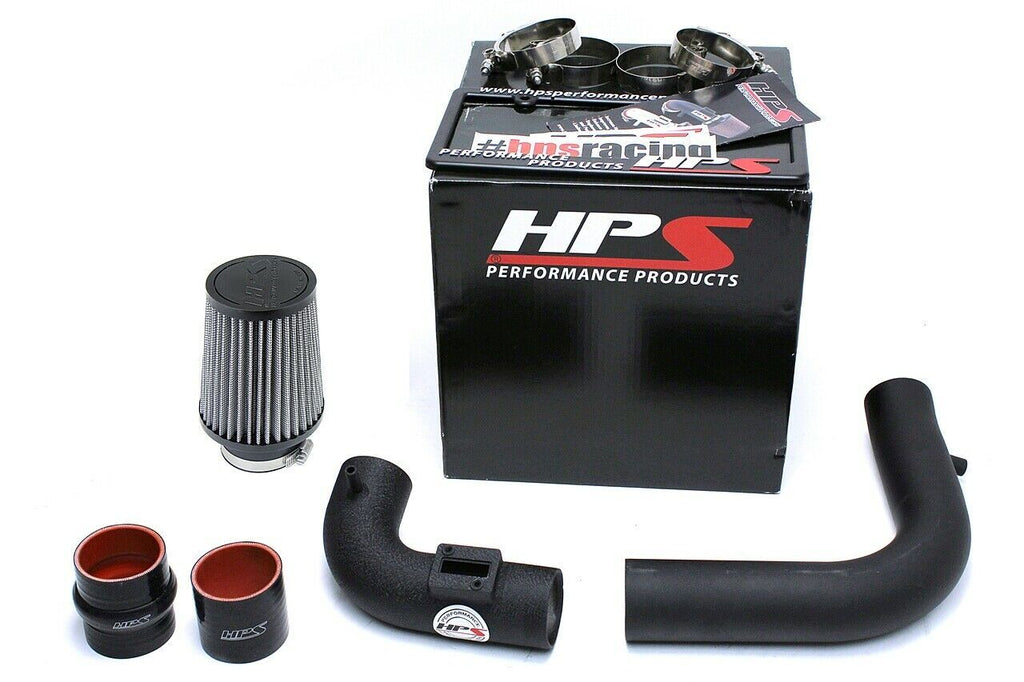 HPS 837-568WB Black Cold Air Intake Kit (Converts to Shortram) Cool Long Ram CAI