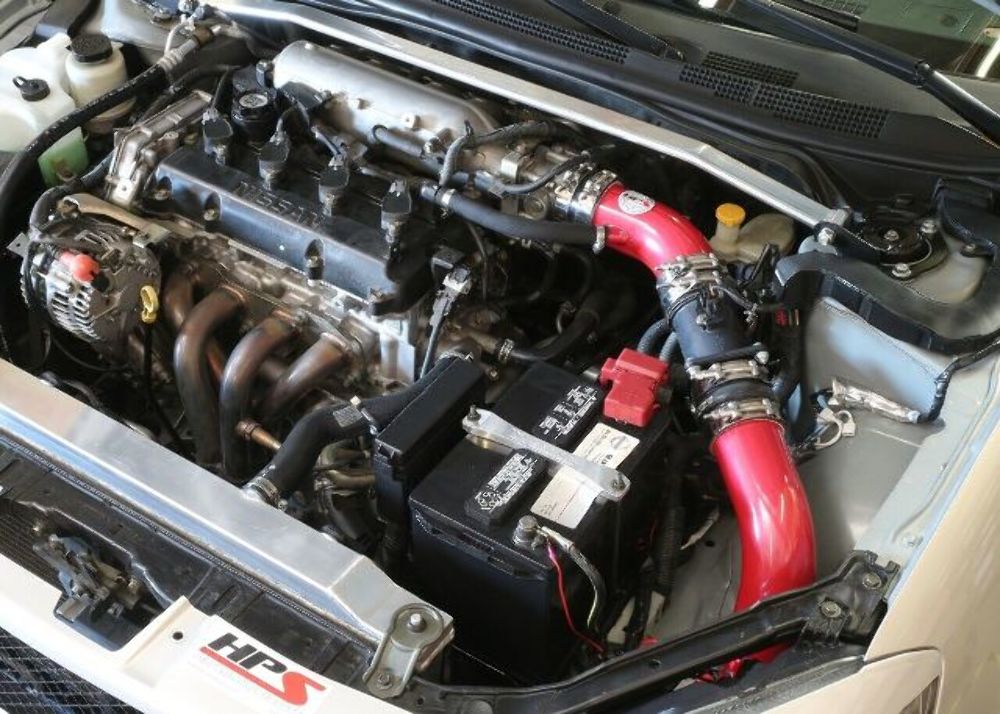 HPS 837-570R Red Cold Air Intake Kit Cool Long Ram CAI (Converts to shortram)