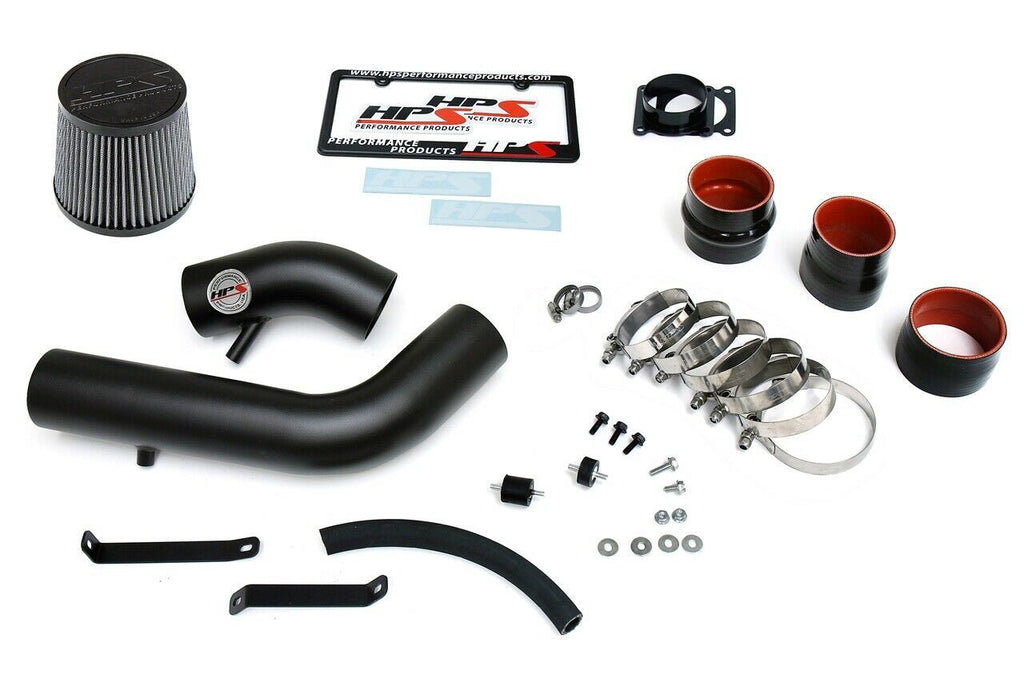 HPS 837-570WB Black Cold Air Intake Kit Cool Long Ram CAI (Converts to shortram)