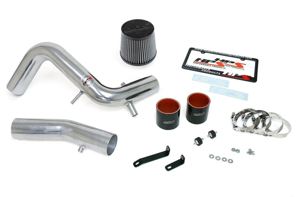 HPS 837-605P Polish Cold Air Intake Kit for 13-17 Hyundai Veloster Turbo 1.6L