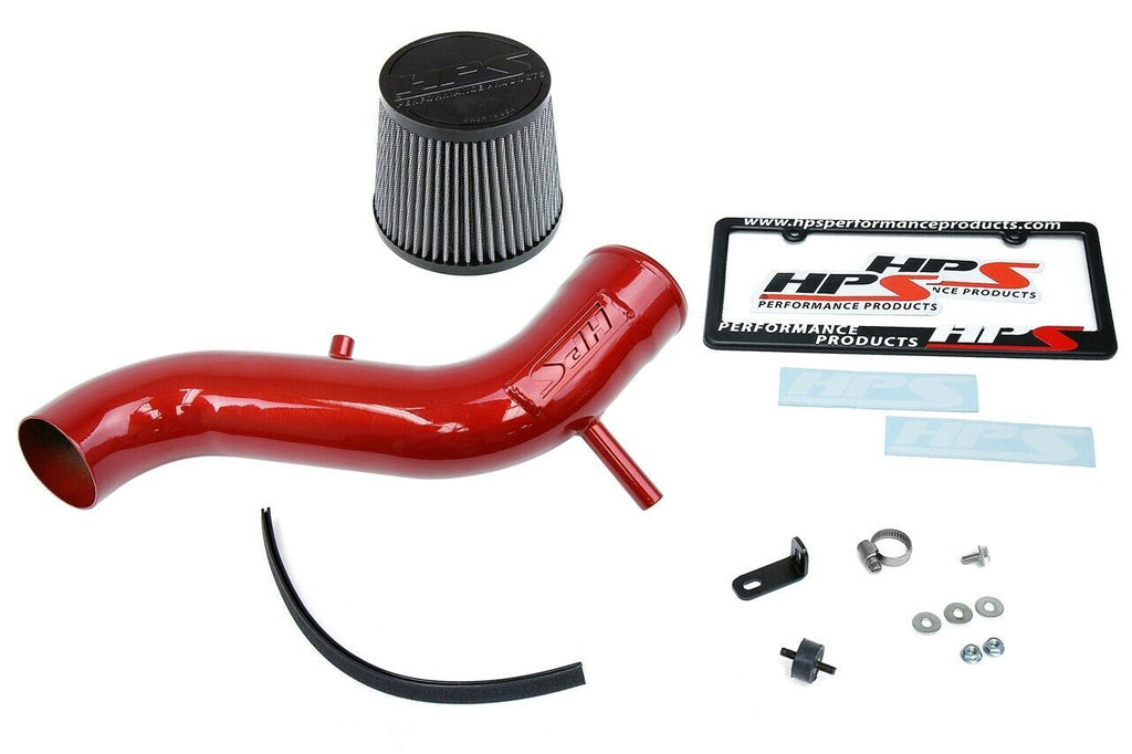 HPS 837-689R Red Cold Air Intake Kit for 2013-2016 Dodge Dart 2.0L Non Turbo