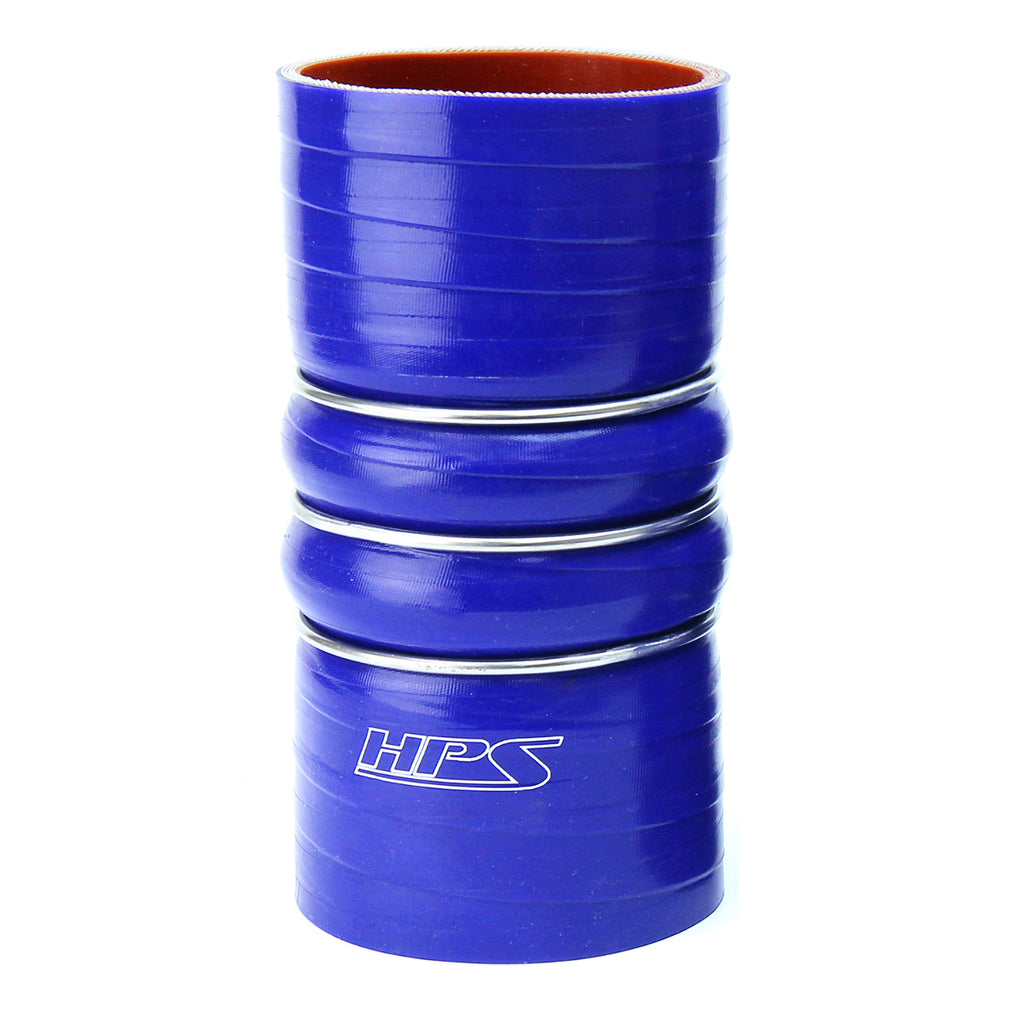 HPS CAC-200-COLD 2" ID 6" 4-ply Blue Silicone CAC Hose Cold Side