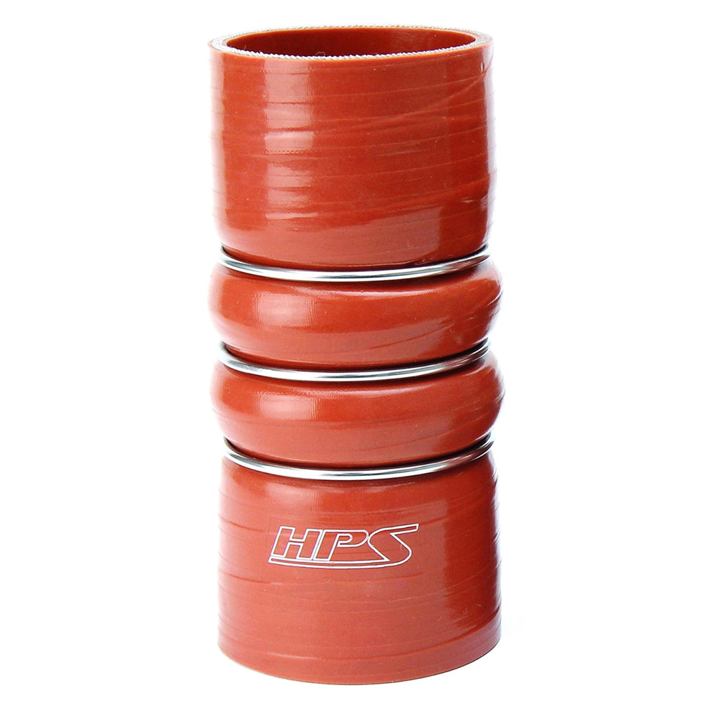 HPS CAC-200-HOT 2" ID 6" 4-ply Aramid Orange Silicone CAC Hose HOT Side