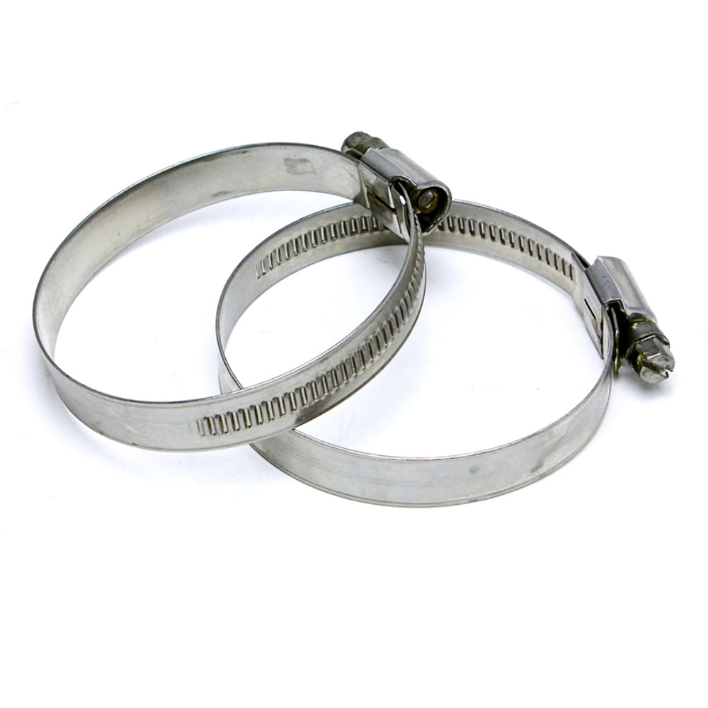 HPS Stainless Steel Embossed Hose Clamps Size 40 2pc Pack 2" 3" (51mm-76mm)