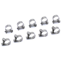 Load image into Gallery viewer, HPS #16 Stainless Steel 3/8&quot; Fuel Injection Hose Clamps 10pc Pack (14mm 16mm)