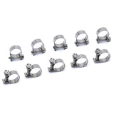 HPS #17 Steel Fuel Injection Hose Clamps 10pc Pack 19/32