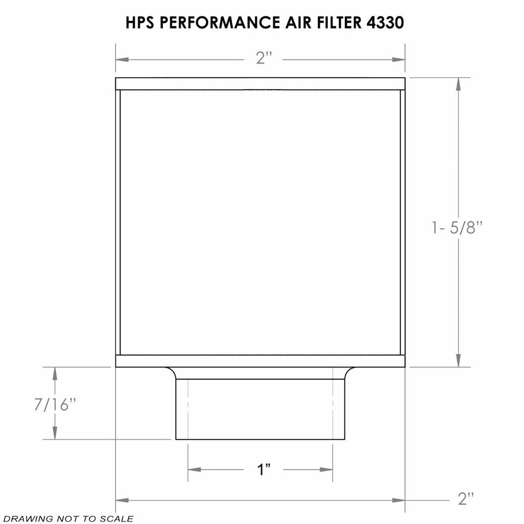 HPS HPS-4330 Universal Air Filter (Oiled)