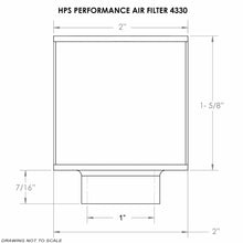 Load image into Gallery viewer, HPS HPS-4330 Universal Air Filter (Oiled)