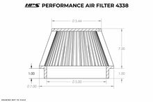 Load image into Gallery viewer, HPS HPS-4338 Universal Air Filter (Oiled)