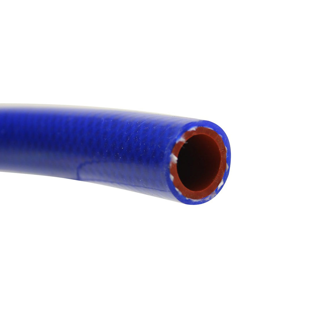 HPS HTHH-013-BLUE 1/8" ID Sold per feet 1-ply Blue Silicone Heater Hose