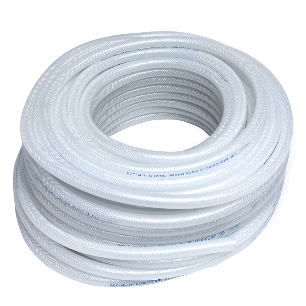 HPS HTHH-013-CLEARx100 1/8" ID 100 Feet Roll 1-ply Clear Silicone Heater Hose