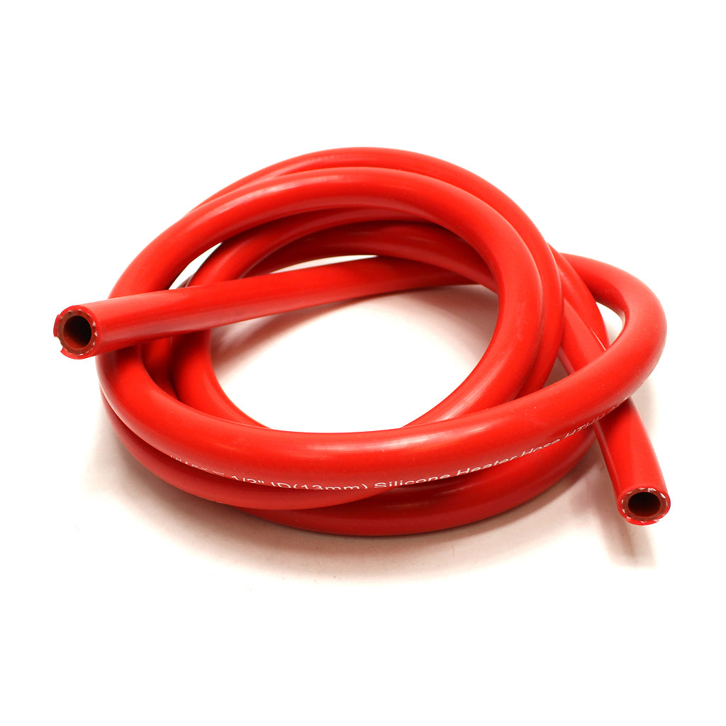 HPS HTHH-013-RED 1/8" ID Sold per feet 1-ply Red Silicone Heater Hose