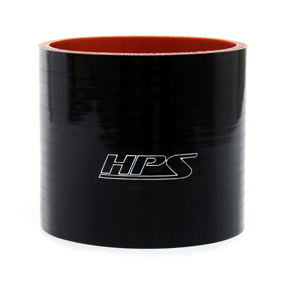 HPS HTSC-100-BLK 1" ID 3" 4-ply Black Silicone Coupler Hose