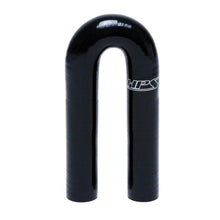 Load image into Gallery viewer, HPS HTSEC180 3/4&quot; ID 4-1/2&quot; Black Silicone 180 Deg. U Bend Elbow Coupler Hose