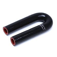 Load image into Gallery viewer, HPS HTSEC180 3/4&quot; ID 4-1/2&quot; Black Silicone 180 Deg. U Bend Elbow Coupler Hose