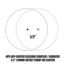 Load image into Gallery viewer, HPS HTSOC-200-BLK 2&quot; ID 3&quot; 4-ply Black Silicone Offset Coupler Hose