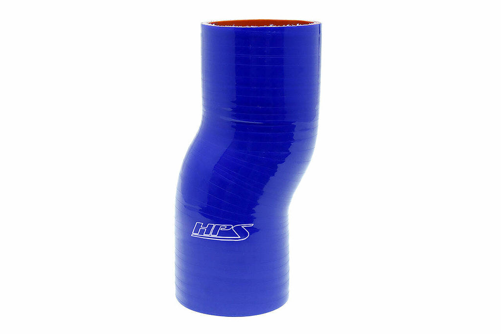 HPS HTSOC-200-L6-BLUE 2" ID 6" 4-ply Blue Silicone Offset Coupler Hose