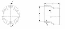 Load image into Gallery viewer, HPS HTSOC-250-L6-BLUE 2-1/2&quot; ID 6&quot; 4-ply Blue Silicone Offset Coupler Hose