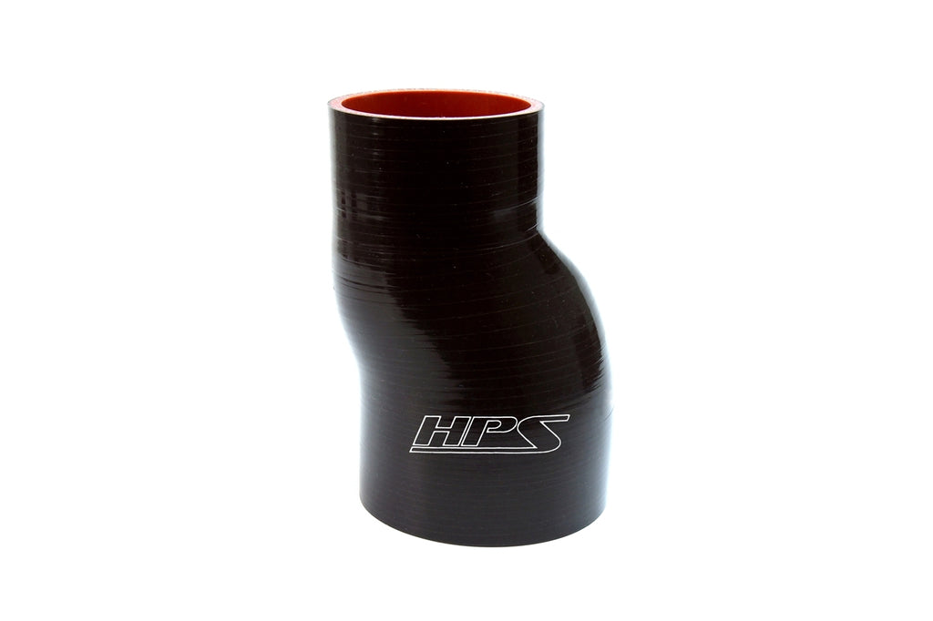 HPS HTSOR-200-238-L6-BLK Silicone Offset Reducer Black ID 2"-2.38" 6"