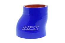 Load image into Gallery viewer, HPS HTSOR-350-400-L4 3-1/2&quot;-4&quot; ID 4&quot; Blue Silicone Offset Reducer Coupler Hose