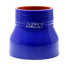 Load image into Gallery viewer, HPS HTSR-031-050 5/16&quot;-1/2&quot; ID 4&quot; 4-ply Blue Silicone Reducer Coupler Hose