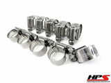 HPS Stainless Steel Worm Gear Liner Clamp Size 60 10pc Pack 3-5/16