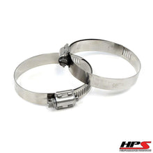 Load image into Gallery viewer, HPS Stainless Steel Worm Gear Liner Clamp Size 80 2pc Pack 4-5/8&quot; – 5-1/2&quot;