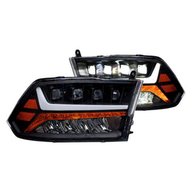 Alpha Owls 7180093 Tri Pro LED Headlight For 2009-2018 Ram 1500 Halogen Mdls