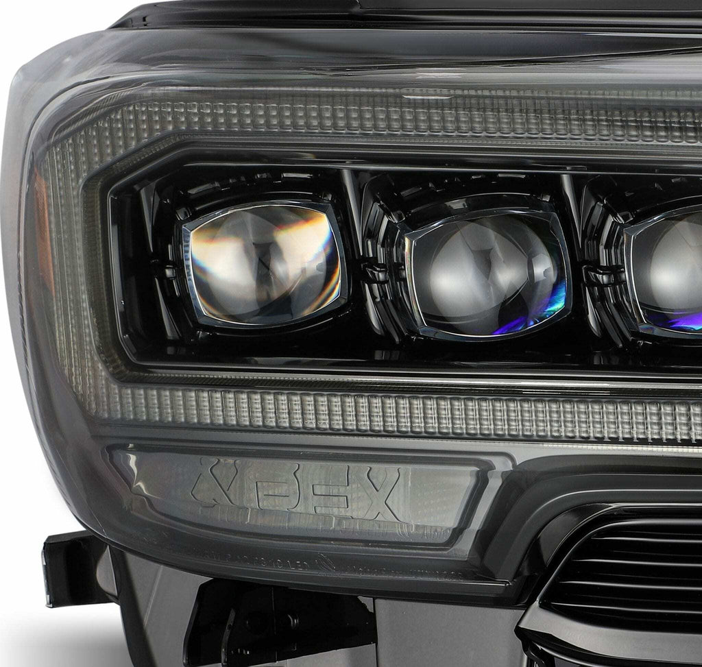 AlphaRex 880705 Alpha Black LED Headlights For 2016-2023 Toyota Tacoma