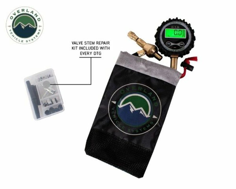 Overland 12020001 Digital Tire Tire Deflator w Valve Kit & Storage Bag