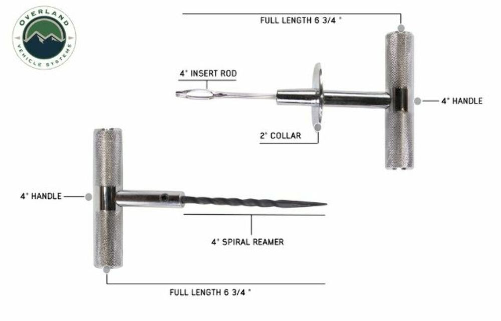 Overland 12030001 Tire Plug Repair Kit 53 Piece Off Road Truck Jeep