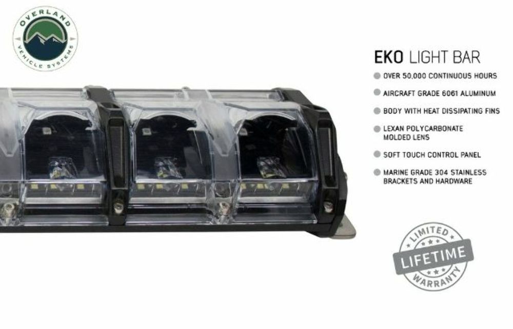 Overland 15010201 20" LED Light Bar w Variable Beam DRL RGB Back Light