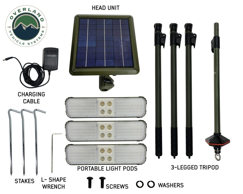 Overland 15059901 Wild Land Camping Gear Encounter Light With 3 Removeable Pods