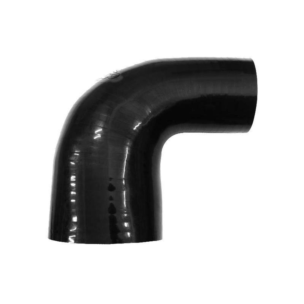 BOOST Products Black Silicone Reducer Elbow 90 Degrees 70- 63mm 2-3/4"-2-1/2" ID