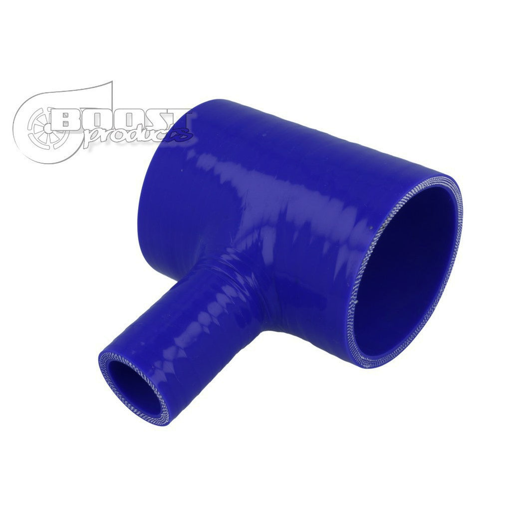 BOOST Products Blue Silicone T-piece Adapter 635mm 2-1/2" ID / 25mm 1" Branch ID