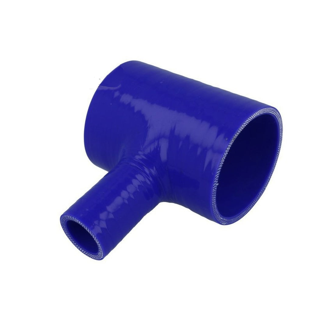 BOOST Products Blue Silicone T-piece Adapter 76mm 3" ID / 25mm 1" Branch ID /