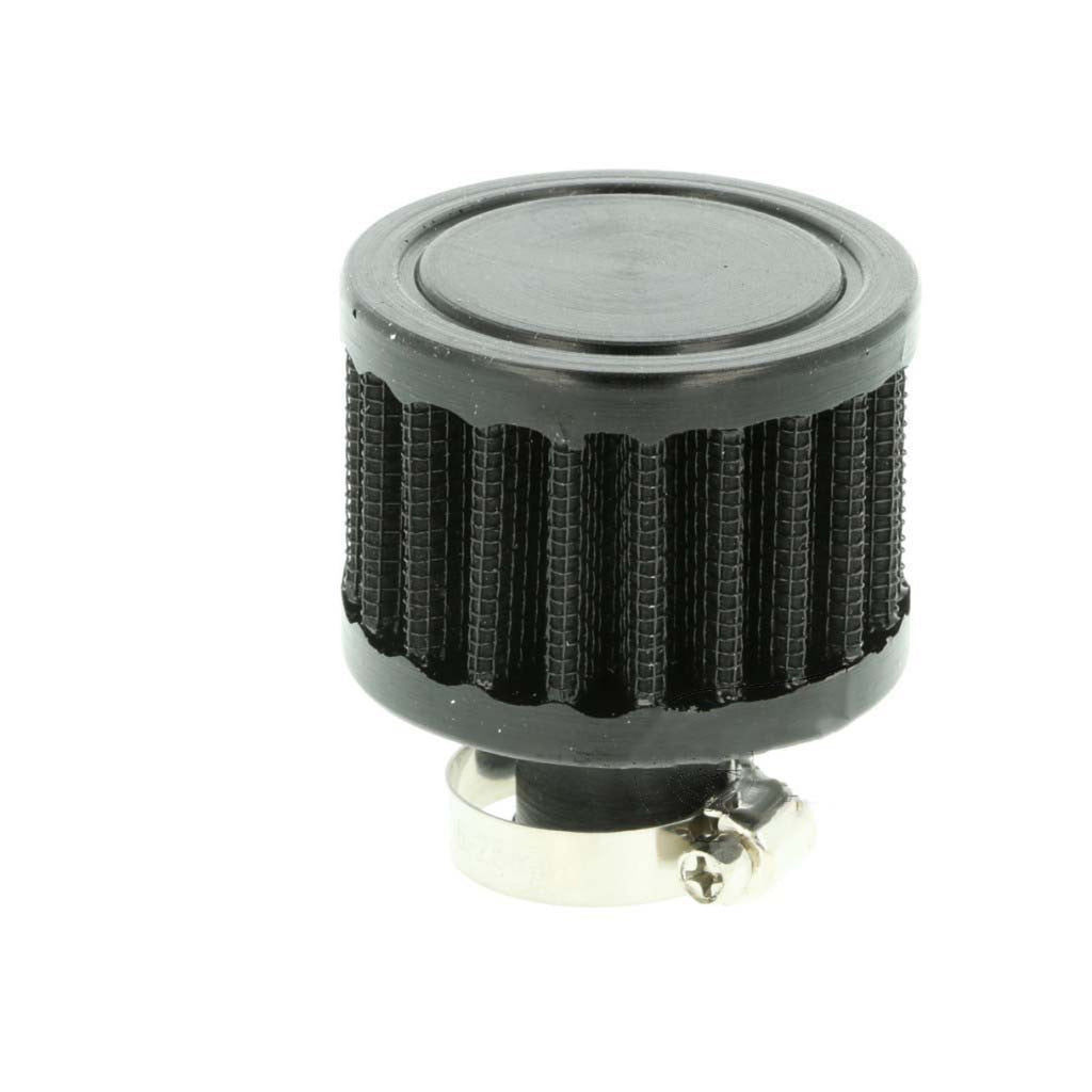 BOOST Products Black Crankcase Breather Filter w 9mm 3/8" ID Connection