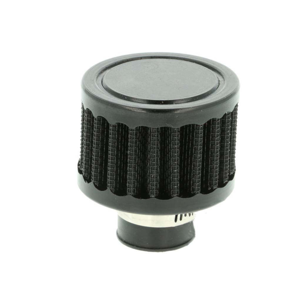 BOOST Products Black Crankcase Breather Filter w 12mm 15/32" ID Connection