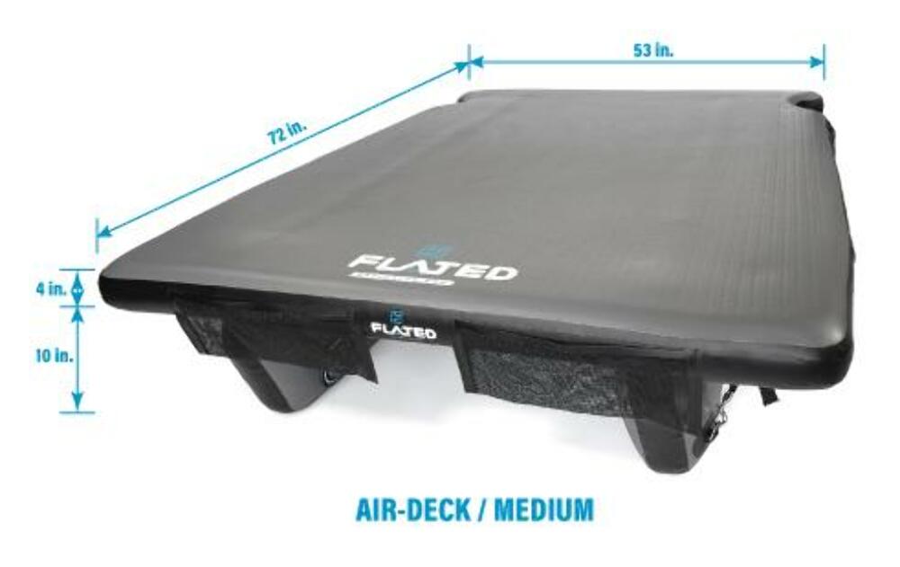 Flated AIRDCK-COT1-21 Air-Deck Inflatable Sleeping Pad Platform Cot 6.5' Bed