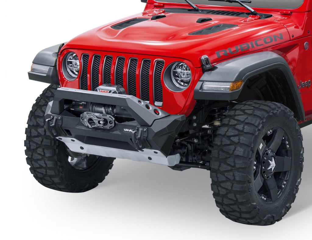 Rival 4x4 Stubby Front Bumper For 2007-2022 Wrangler JK JL | 2020-2022 Gladiator JT