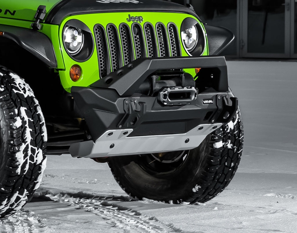 Rival 4x4 Stubby Front Bumper For 2007-2022 Wrangler JK JL | 2020-2022 Gladiator JT